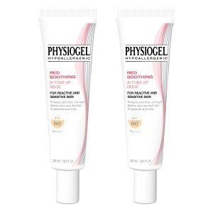 Physiogel潔美淨 層脂質AI清透潤色防曬霜 2入組
